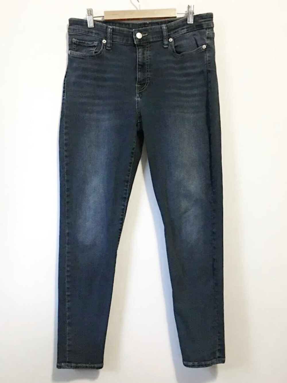 Lucky Brand Slim Fit Jeans Size 12 Dark Blue Stretch Denim Classic Wash